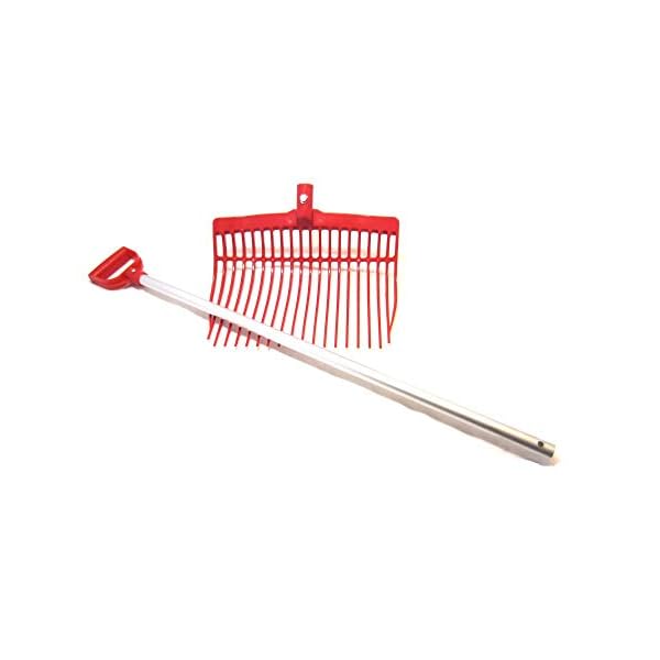 1 Leichte Mistgabel Schwedengabel Bollengabel in Farbe Rot – Bild 3