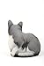 Fiddler's Elbow FE76 Gray & White Cat Doorstop