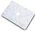 LuvCase Laptop Case Compatible with MacBook Air 13 Inch (2010-2017) A1466/A1369 (No Touch ID) Rubberized Plastic Hard Shell Cover (White Cloud Marble)