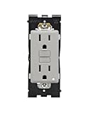 Leviton Renu Tamper-Resistant GFCI Outlet REG15-PG, 15A-125VAC, in Pebble Grey