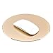 ProElife Premium Aluminum Metal Mouse Pad Mice Mat 8.66 inch (Round, Champagne Gold)