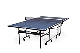 JOOLA Inside Table Tennis Table with Net Set - Features Quick 10-Min Assembly, Playback Mode, Foldable Halves
