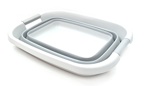 SAMMART Zusammenklappbarer Wäschekorb / -wanne – Faltbarer