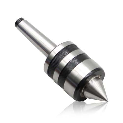 Photo 1 of Yunnergo MT2 Ball Bearing Morse Taper Medium Duty Live Center Triple Bearing Lathe for Wood and Metal Lathe CNC Work (Internal Rotation Type)