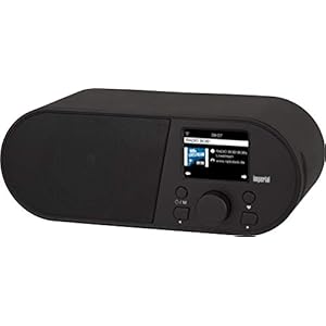 Imperial i105 internetradio (WLAN, mediaspeler, USB, DLNA, kleurendisplay, wekker, app-besturing) zwart