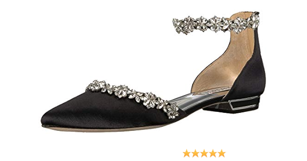 badgley mischka vivien ankle strap flats