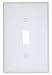 Leviton PJ1-WM 1-Gang Toggle Switch Wallplate, 10-Pack, White