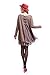 youjumaoyi Women's Boat Neck Patchwork Cute Lace Dress Khakii L