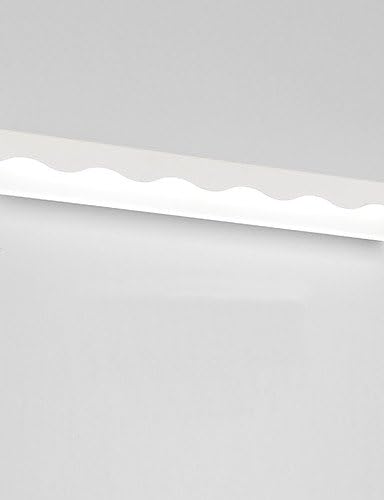 qiuxi Simple fashion Wall lamp 60cm 12W LED Mirror Lamp Bathroom Lights 100-240V Metal and Acrylic Wall Lights Make-up Lighting , white-85-265v
