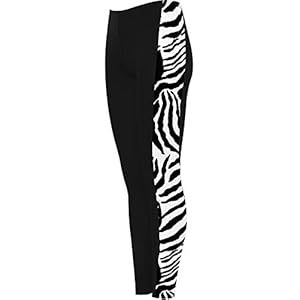 WearAll Dames Print Zijstreep Hoge Taille Leggings Dames Dierlijke Natte Look Tartan 8-18