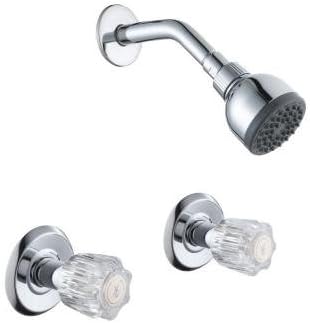 Glacier Bay Aragon 2 Handle 1 Spray Shower Faucet In Chrome