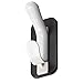 Officemate Magnet Plus Magnetic Double Coat Hook, Black/White, 2 Pack (92522)