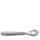 BUNMO Weighted Utensils for Tremors and Parkinsons Patients - Heavy Weight Single Utensil - Adaptive Eating Flatware Helps Hand Tremor, Parkinson, Arthritis, Shaky/Shaking Hands (Soup Spoon)