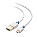 Cable Matters 3-Pack USB to Micro USB Cable (Micro USB Charging Cable) in White 3 Feet