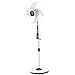 COSTWAY 18’’ Pedestal Fan 3-Speed 3 Mode 4 Blades Adjustable Oscillating Stand Fan with Remote Control