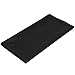 Reusable Plain Rectangular Table Cover Party Tableware, Jet Black, Plastic, 54