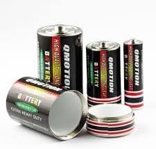 Small Battery Diversion Safe Stash Container - AA Size Battery