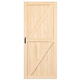 YITAHOME 36'' x 84'' Barn Door with Handle, Solid