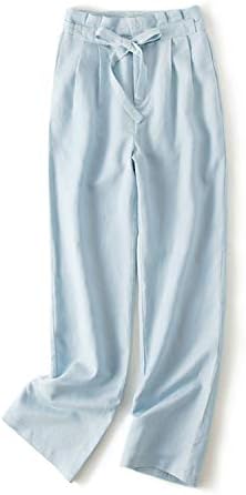 Women Pants 50% Mulberry Silk 50% Linen Long Pants for Women Office Lady Style Trousers New Fall Winter New