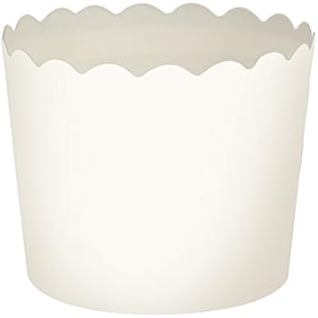 Blue Sky 1265 20 Count Scalloped Cupcake Baking Cups, Small, White