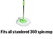 Tidy Monster Best Value 6 Pack Replacement Micro Mop Head Refill for Standard Universal Spin Mop, Anti-Abrasive Microfibers No Scratch-Round Shape Standard Size-6 Pack