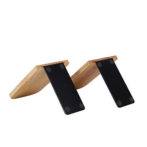 Muso Wood Bookends,5.1"x3.2",Set of 2 (Oak-2 Pairs) - Thumbnail 4