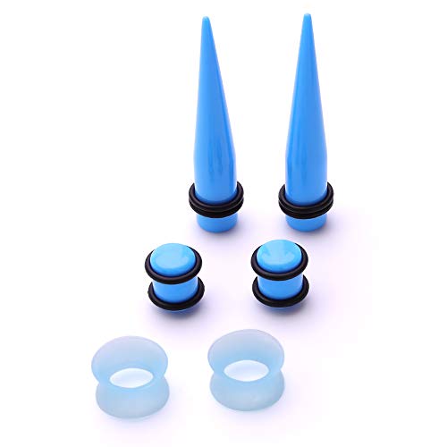 4 Pieces+Ear+Stretching+14G+00G+JieyueJewelry