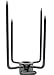 OneGrill Stainless Steel Grill Rotisserie Spit Rod Forks (Fits: 5/8 Inch Hexagon, 1/2 Inch Square, & 11/16 Inch Round)