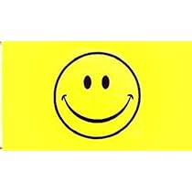 Happy Face Flag Smile Banner Smiley Face Pennant Sign New