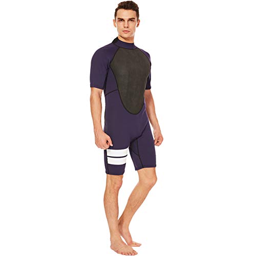 image for Realon Shorty Wetsuit Men 3mm Surfing Suit Diving Snorkeling Swimming 