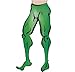 Bristol Novelty BA735 Green Male Tights, Mens, One Size