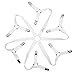 Auivguiv Acoser Bed Sheet Clip,Long Adjustable Crisscross Sheet Straps,Six Sides Triangle,Fit and Shape Bed,Round Table(White)