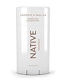Native Deodorant - Natural Deodorant - Vegan, Gluten Free, Cruelty Free - Free of Aluminum, Parabens & Sulfates - Born in the USA - Coconut & Vanilla