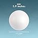 Juvale Styrofoam Balls for Crafts - 2 Pack 6-Inch White Polystyrene Spheres - Smooth Surface for Painting & Decorating - Foam Craft Balls for DIY Projects