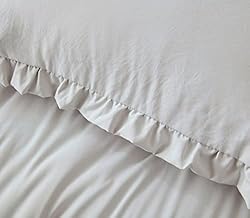 Chezmoi Collection Nora 3-Piece Ruffled Edge Trim