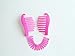 Interlocking Banana Combs Hair Clip French Side Comb Holder 80's 90's Soft and Bendable Plastic Updo Hair Clip (Hot Pink)