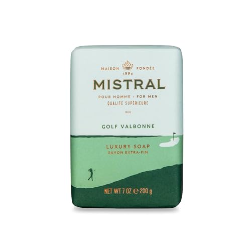 Mistral Golf Valbonne Luxury Men’s Soap, Men’s Natural Soap Ba... 31K6BB2PX9L