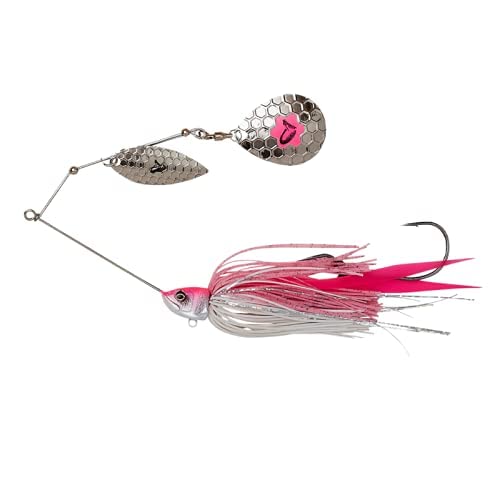 Savage Gear Da'Bush Spinnerbait (Pink Silver, 21cm 55g Sinking)