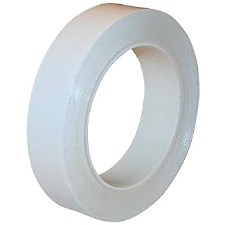 PVC Cleanroom Tape from StaticTek | Clean Plastic Core | Strong Synthetic Rubber Adhesive | White | 1 Inch X 36 Yard…