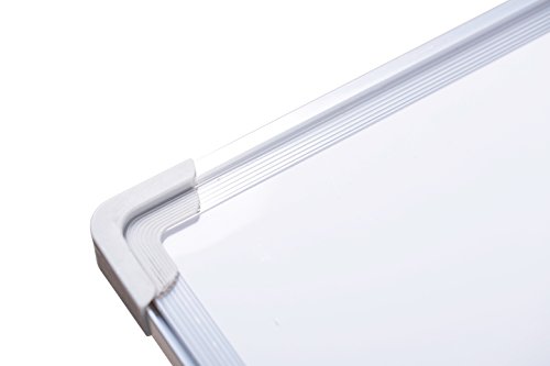 Small Magnetic White Board Refrigerator Writing Board Dry Erase with Aluminum Frame and Mounting Brackets/Hangers (14x11 - inch) - Thumbnail 5