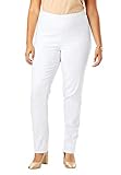 Jessica London Women's Plus Size Tall Stretch Denim Jeggings White Twill,16 T
