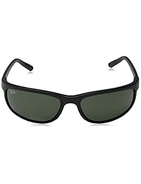 Ray-Ban RB2027 Predator - Gafas de sol deportivas (2 íconos, color negro   negro mate   verde cristal   G-15 XLT   talla única)