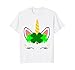 St. Patrick's Day Unicorn face T-Shirt