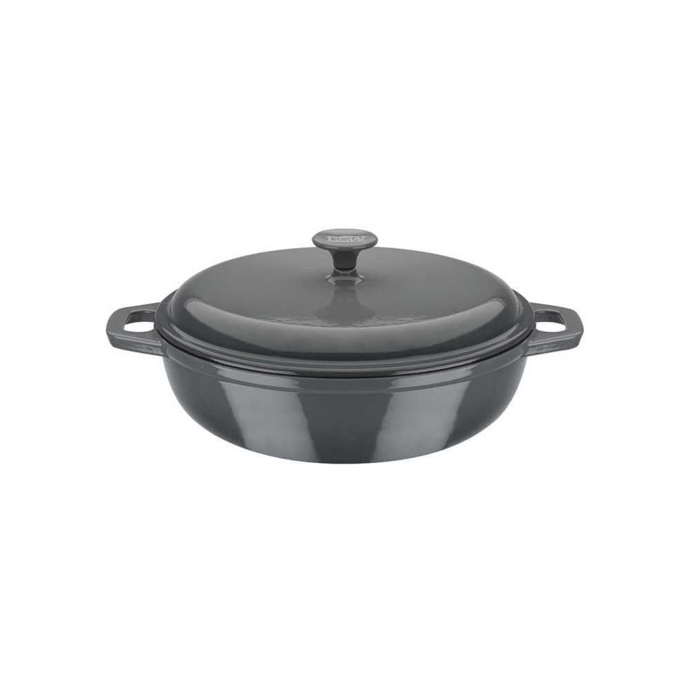 GSW Stahlwaren GmbH Stew Pot, Grey, 30 x 9 cm, 4.5, Cast Iron