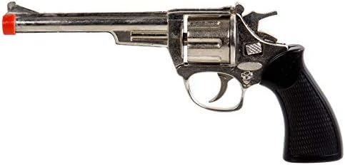 ibobby, Cowboy Die Cast 8-Shot .38 Cap Gun, 9.5 inches, Black