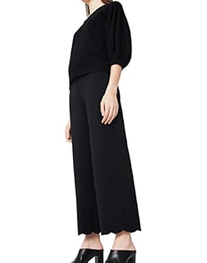 Mango Women's Scalloped Hem Trousers