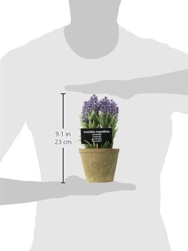 Esschert's Design AH010 Large Artificial Aged Terracotta Pot - Lavender - Image 3