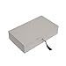 Brouk & Co Women's Stackable Lacquer Jewelry Box and Tray 12”X7 1/8”X 5 1/8” Silver