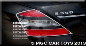 Tail Light Taillight Chrome Trim Finisher Kit For Mercedes S Class 2007 2008 2009 2010 2011 2012