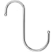 Shells 10 Pack 4 Inches Silver Color S Shaped Metal Hooks Hangers For Home, Kitchen and Garage
